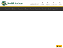 Tablet Screenshot of newlifeacademy.org